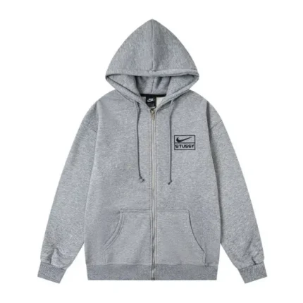 Felpa Con Cappuccio Stussy grigia